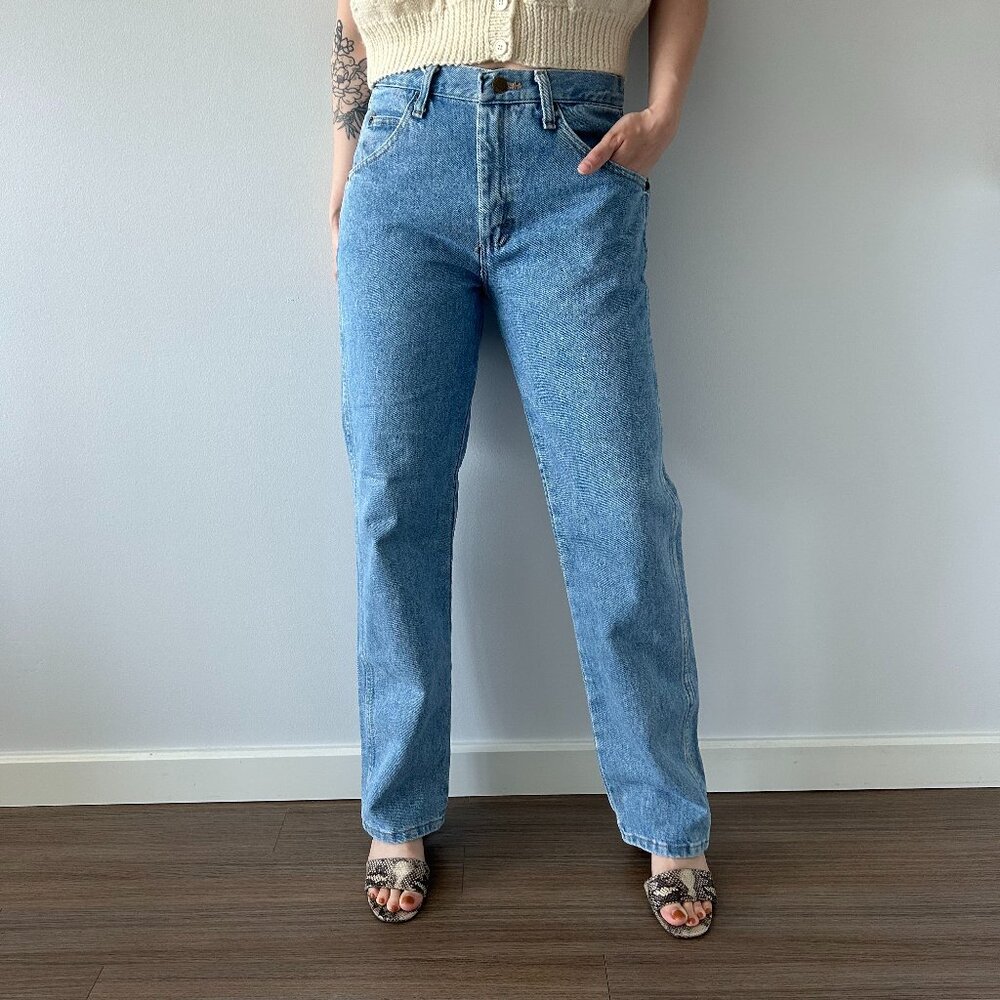 Wrangler High Rise Straight Leg Jeans